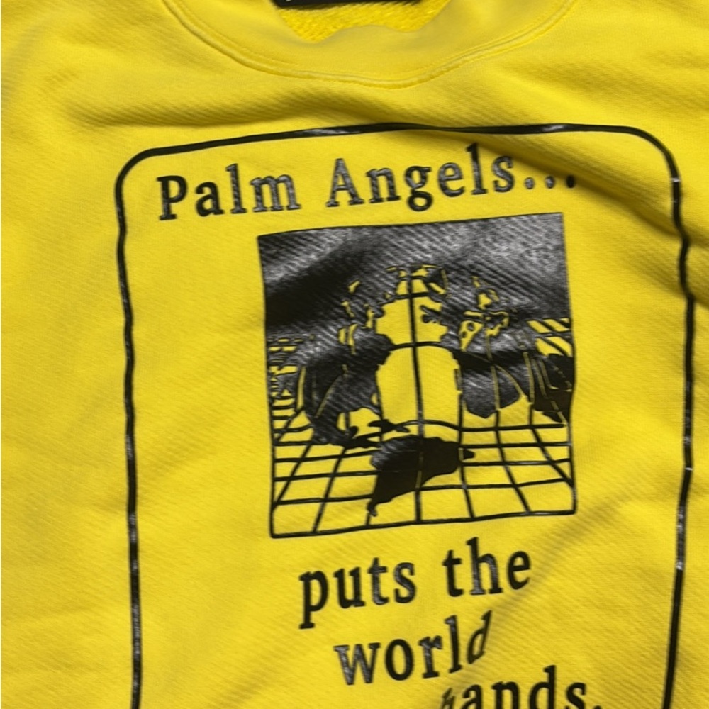 Palm Angels Yellow Graphic Top